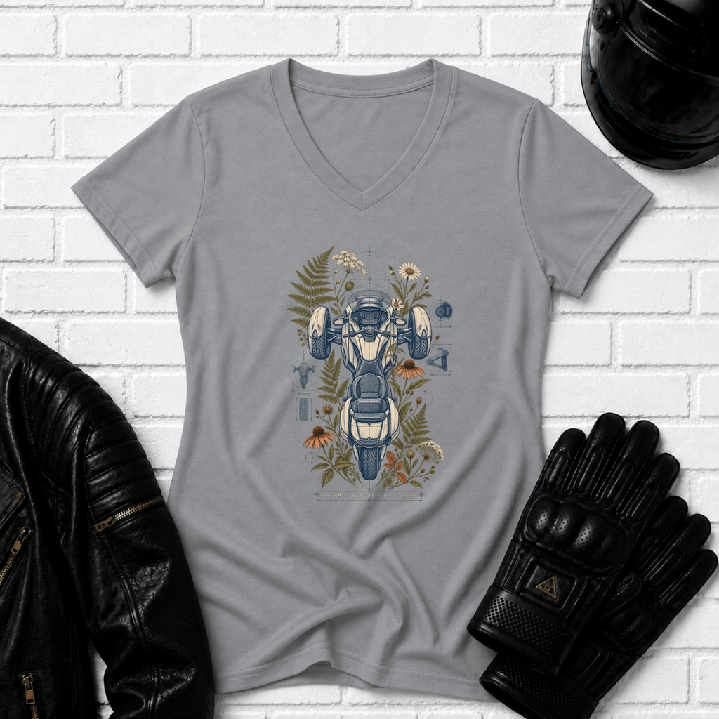 Blueprint Botanical V Neck T-Shirt
