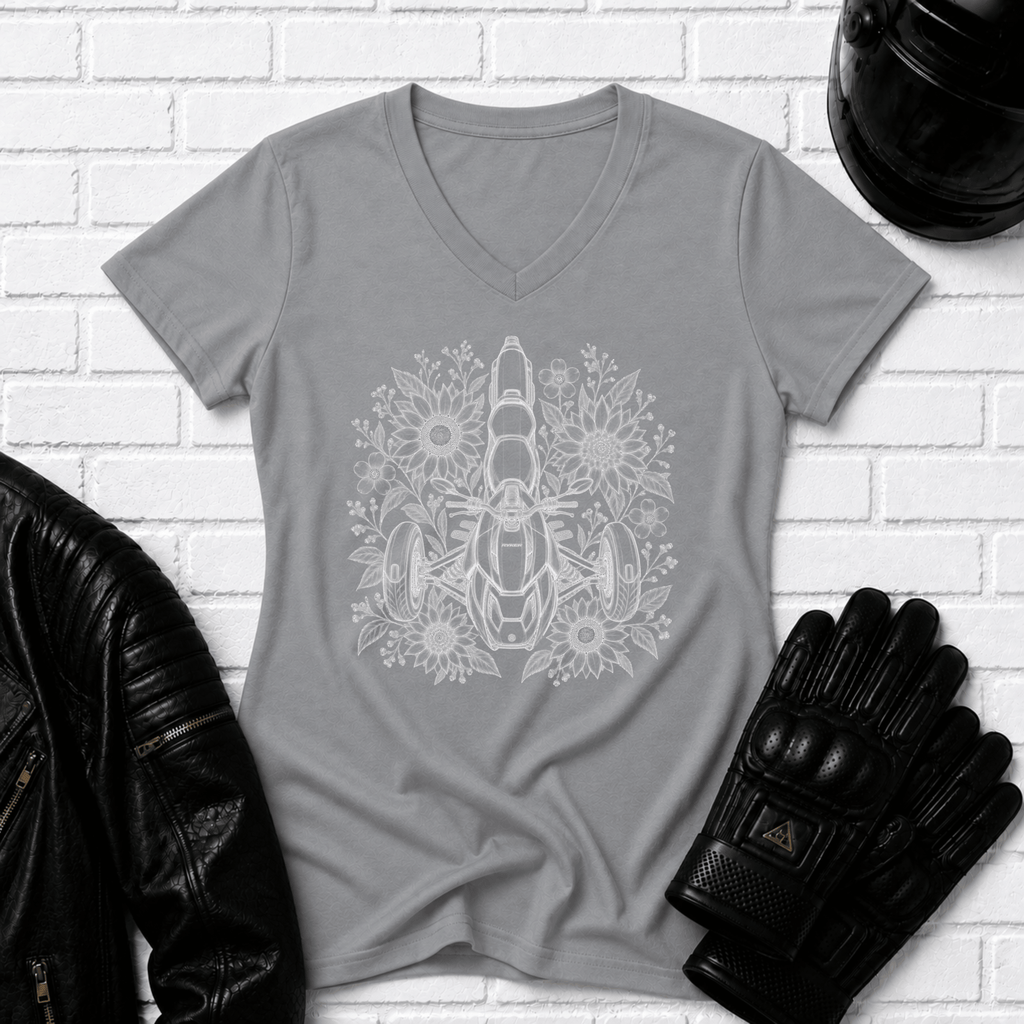 Flower Ryker V Neck T-Shirt