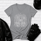 Flower Ryker V Neck T-Shirt