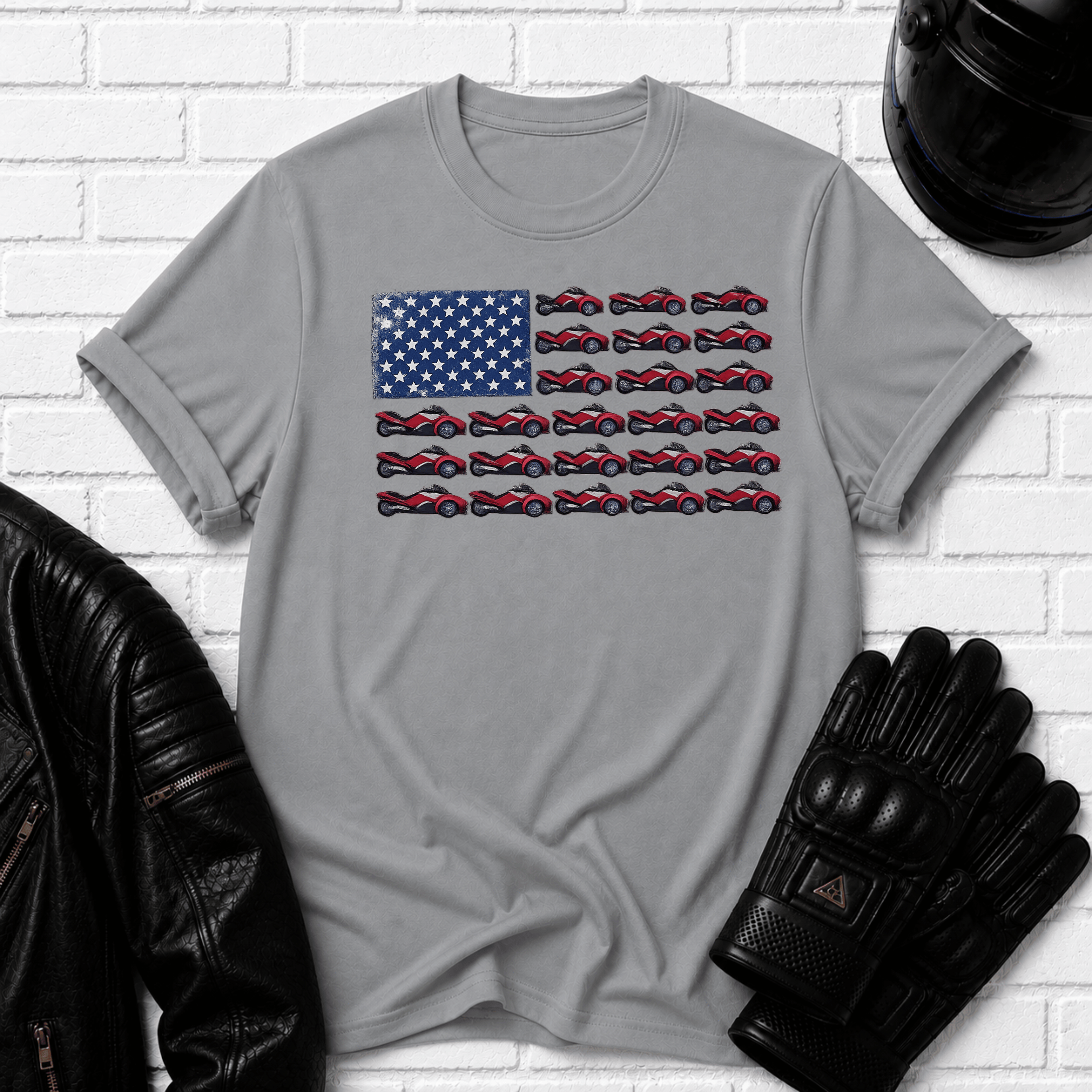 Flag of Bikes T-Shirt