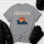Freedom Doesn't Retire Sunset T-Shirt