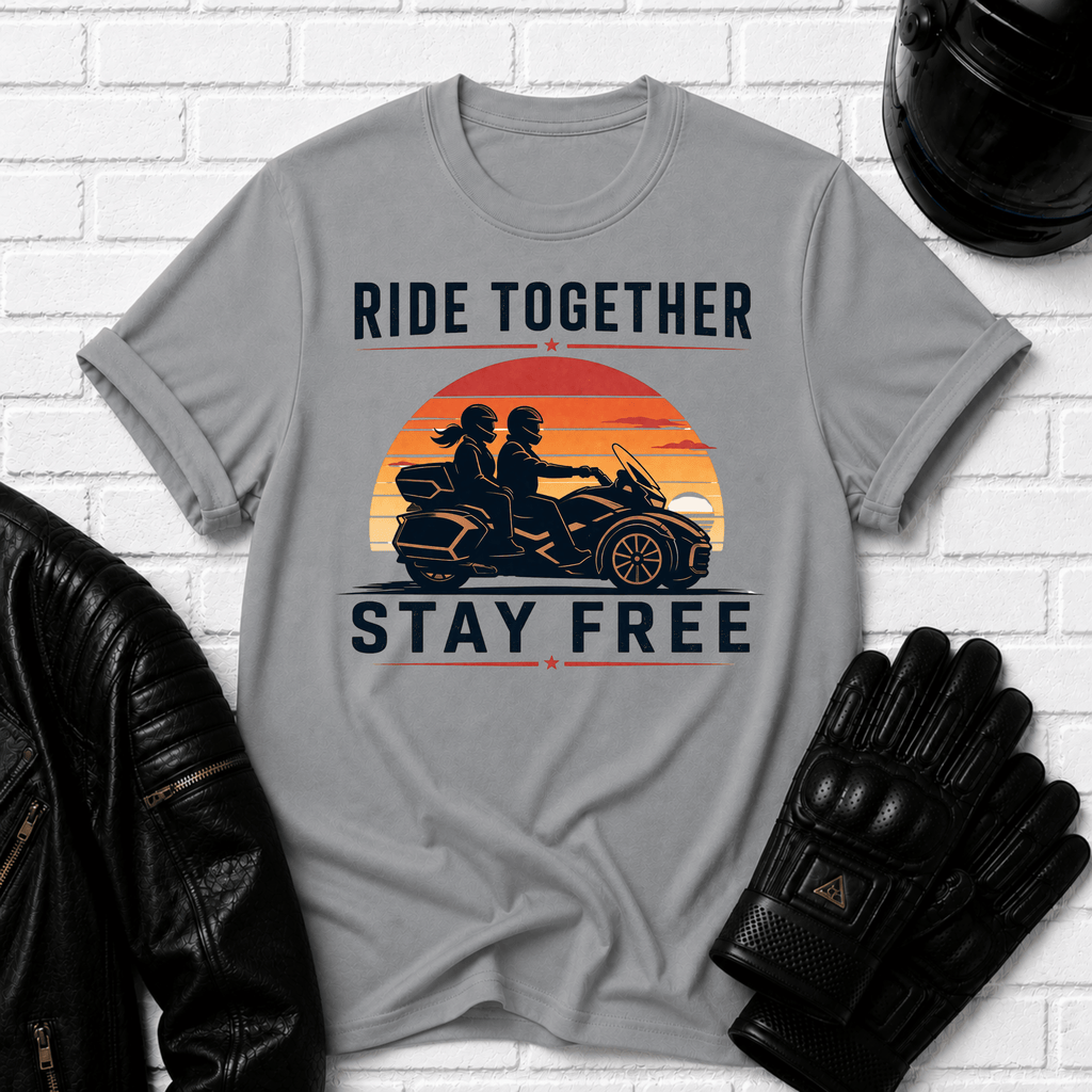 Ride Together Stay Together Sunset T-Shirt