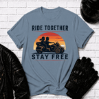 Ride Together Stay Together Sunset T-Shirt