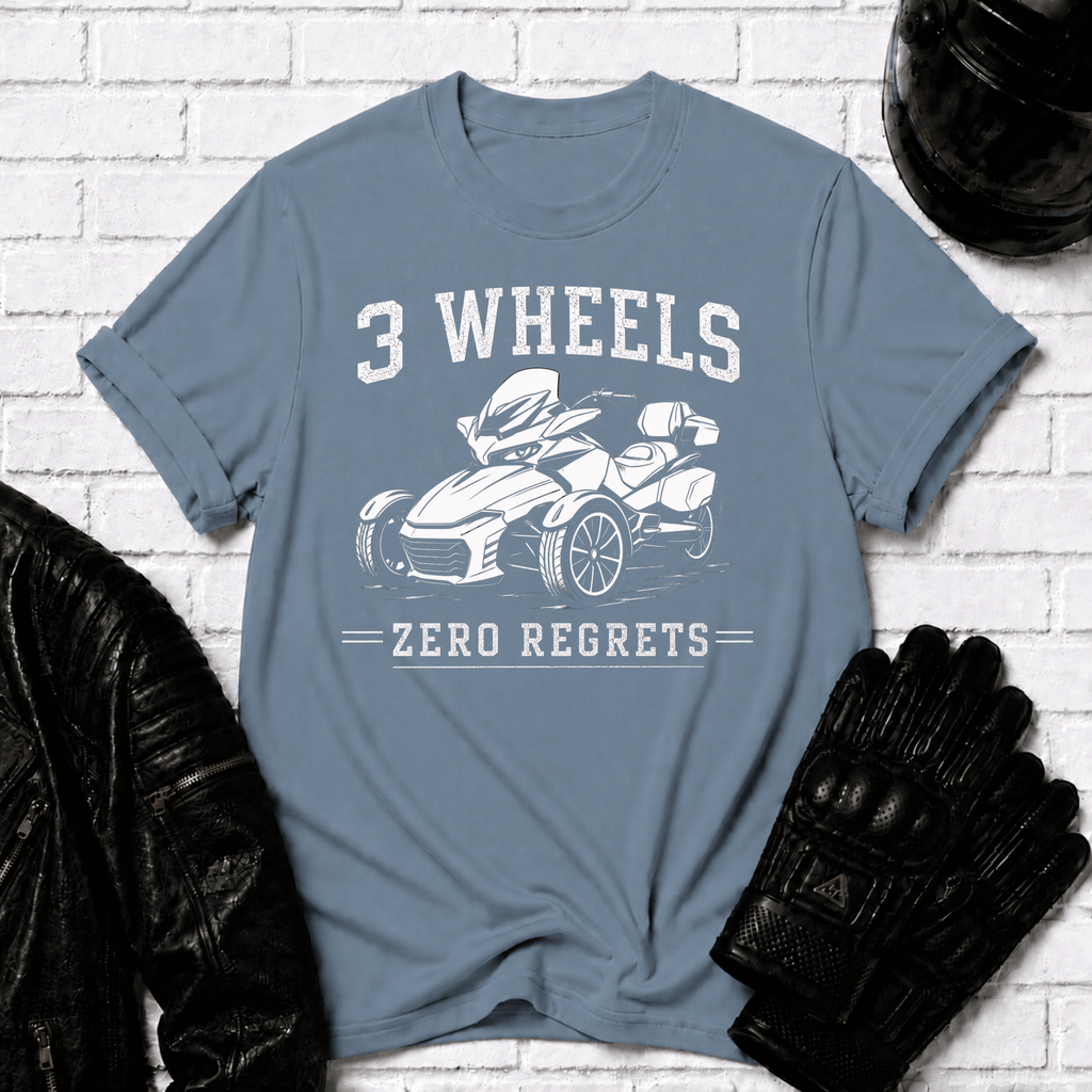 3 Wheels Zero Regrets T-Shirt