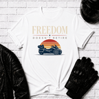 Freedom Doesn't Retire Sunset T-Shirt