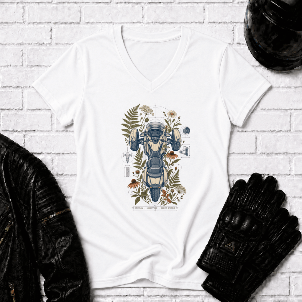 Blueprint Botanical V Neck T-Shirt