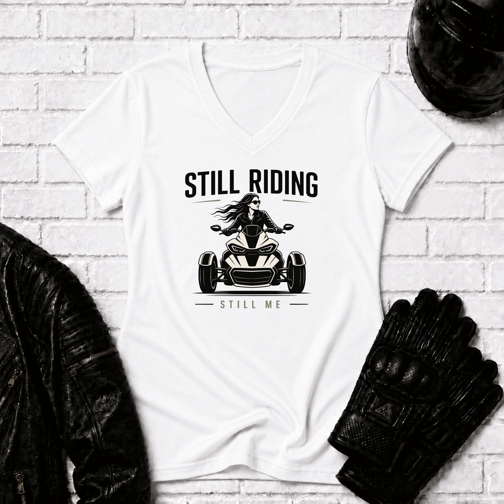 Still Riding Still Me V Neck T-Shirt
