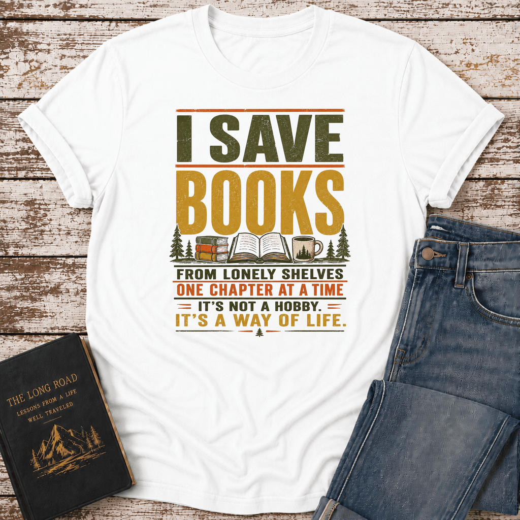 I Save Books T-Shirt