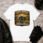 Three Wheels Two Problems TT T-Shirt